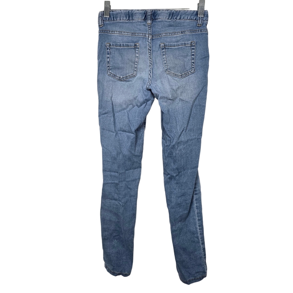 Cat & Jack Blue Super Skinny Super Stretch Jeans Girls Denim Adjustable Waist 12 - Picture 4 of 7